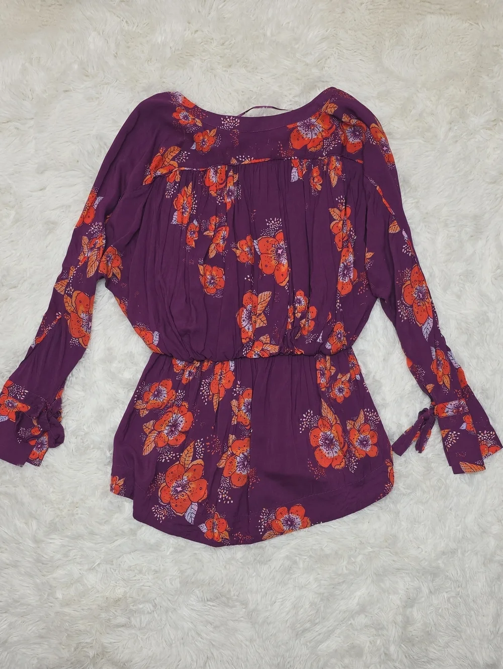 Free People-Tuscan Dreams Tunic In Plum. Size M
